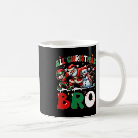 All Christmas Bro Xmas Santa Elf Snowman Dabbing M Kaffeetasse (Rechts)