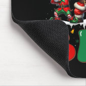 All Christmas Bro Xmas Santa Elf Snowman Dabbing M Mousepad (Ecke)