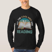 All Cool Kids Are Reading Funny Reader Bookworm Bo T-Shirt (Vorderseite)