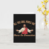 All Cool People Are Born In December Birthday Chri Karte (Gelbe Blume)