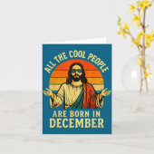 All Cool People Are Born In December Birthday Chri Karte (Gelbe Blume)