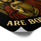 All Cool People Are Born In December Birthday Chri Poster (Ecke)