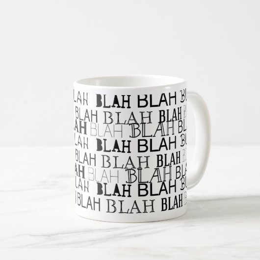 All das Blah Kaffeetasse (VorderseiteRechts)