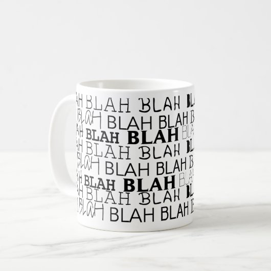 All das Blah Kaffeetasse (Vorderseite Links)