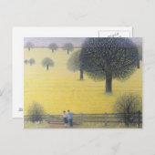 All das Gelb Postkarte (Vorne/Hinten)