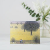 All das Gelb Postkarte (Stehend Vorderseite)