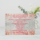 All das Glitzer Thema   Einladung (Stehend Vorderseite)