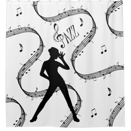 All das Jazz Dance Duschvorhang (Vorderseite)