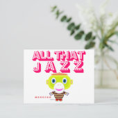 All das Jazz-Niedlicher Affe-Morocko Postkarte (Stehend Vorderseite)