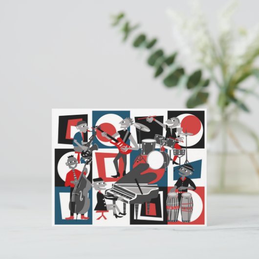 All das Jazz Postcard Postkarte (Stehend Vorderseite)