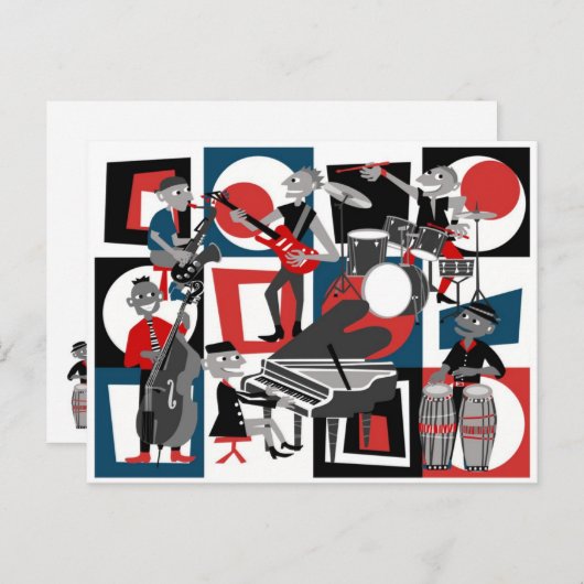 All das Jazz Postcard Postkarte (Vorne/Hinten)