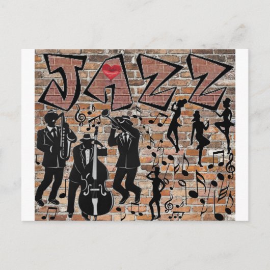 ALL DAS JAZZ POSTKARTE (Vorderseite)