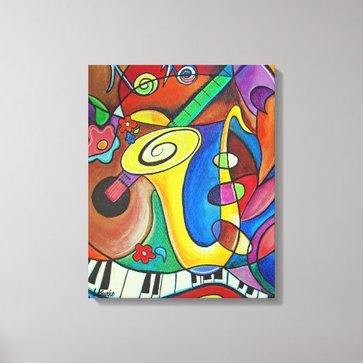 All das Jazz! Print by Studio Burke© Leinwanddruck (Vorderseite)