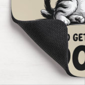 "All Day Doing Nothing" Funny Lazy Cat Mousepad (Ecke)