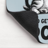 "All Day Doing Nothing" Funny Lazy Cat Mousepad (Ecke)
