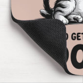 "All Day Doing Nothing" Funny Lazy Cat Mousepad (Ecke)
