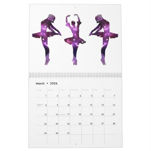 All Day Plies, Jagd, Jete Ballet Design Kalender (Mär 2026)