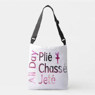 All Day Plies, Jagd, Jete Ballet Design Tragetaschen Mit Langen Trägern