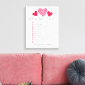 all die Gründe, warum ich dich Liebe habe. 10 Grün Leinwanddruck (Insitu (Wohnzimmer))