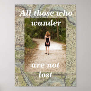 "all diejenigen, die waten poster