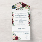 All dies in einer rustikalen Hochzeitsfeier der bu One Einladung (Innen Boden)