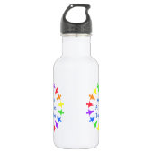 All dies zusammen in Multicolor Edelstahlflasche (Vorderseite)