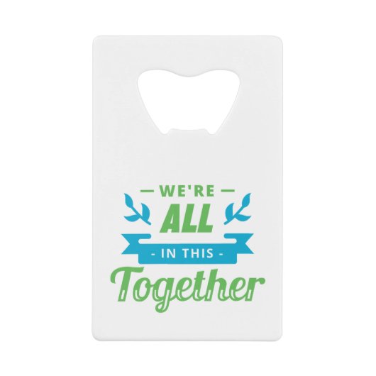 All dies zusammen KREDITKARTENFLASCHENOPENER Geldbeutel Flaschenöffner (Vorderseite)