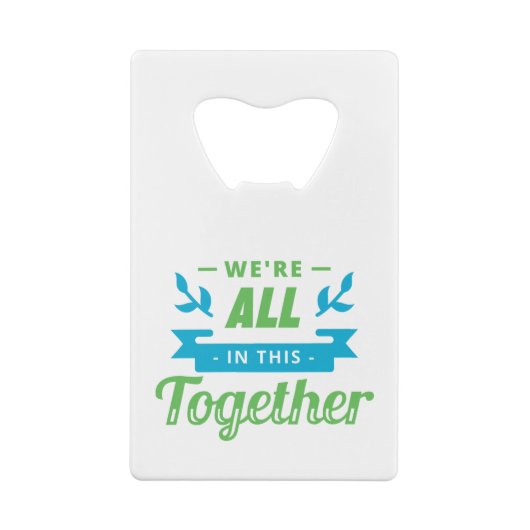 All dies zusammen KREDITKARTENFLASCHENOPENER Geldbeutel Flaschenöffner (Rückseite)