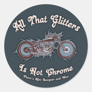 All diese Glitzer Runder Aufkleber