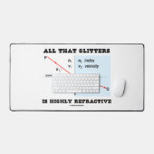 All diese Glitzer sind hochgradig refraktive Physi Schreibtischunterlage (Tastatur & Maus)