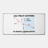 All diese Glitzer sind hochgradig refraktive Physi Schreibtischunterlage (Vorderseite)