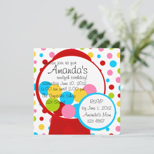 All diese Gumballs! Einladung (Stehend Vorderseite)