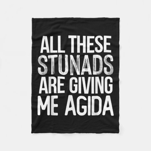 All Diese Stunads Mich Agida Lustiges Italienische Fleecedecke (Vorderseite)