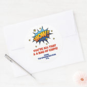 All diese Tasche Chips Lehrer Wertschätzung Runder Aufkleber (Umschlag)