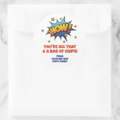 All diese Tasche Chips Mitarbeiteraufwertung Runder Aufkleber (Tasche)