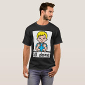 All Done Sign Language Cartoon Communication Aid A T-Shirt (Vorne ganz)