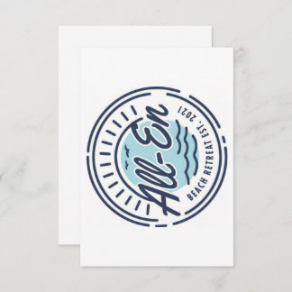 All-En Beach Retreat Danke Karte