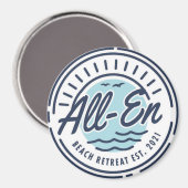 All-En Beach Retreat Magnet (Vorderseite/Rückseite)