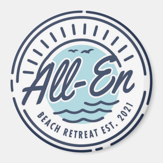 All-En Beach Retreat Magnet (Vorne)