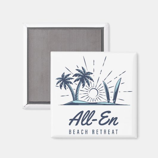All-En Beach Retreat Magnet 2 (Vorderseite/Rückseite)