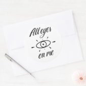All Eyes Runder Aufkleber (Umschlag)