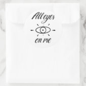 All Eyes Runder Aufkleber (Tasche)