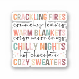 All Fall Feels Vinyl Sticker