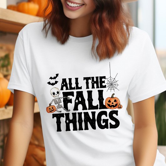 All Fall Things Funny Halloween Tri-Blend Shirt