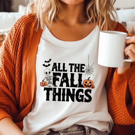 All Fall Things Funny Halloween Tri-Blend Shirt