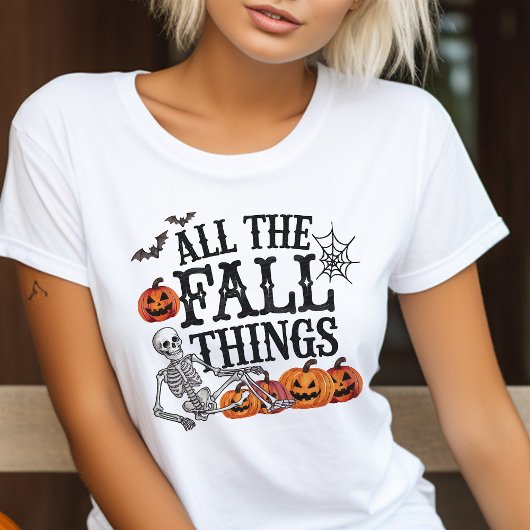 All Fall Things Niedlich Funny Halloween Tri-Blend Shirt