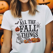All Fall Things Niedlich Funny Halloween Tri-Blend Shirt