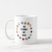 All Feelings Are Okay School Teacher Psychologist  Kaffeetasse (Links)