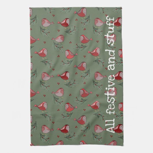 All Festive and Stuff - Festive Kitchen Towel Geschirrtuch (Vertikal)