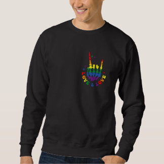 All For Love and Love For All Rainbow LGBT Queer A Sweatshirt